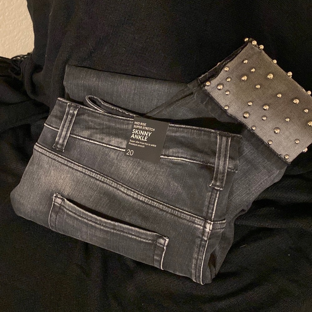 Lane Bryant Embellished Ankle Jeans